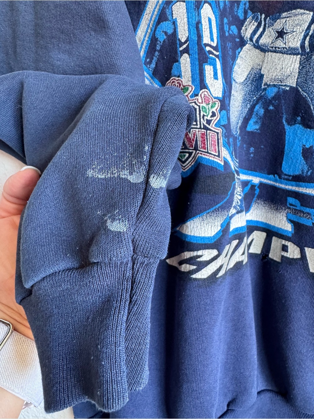 Vintage Dallas Cowboys AFC Champions Sweatshirt - Picture 3 of 5